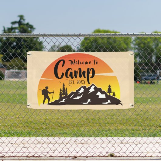 Gepersonaliseerde Camp Welcome Banner (Insitu)