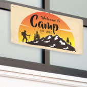 Gepersonaliseerde Camp Welcome Banner (Buitenkant Gebouw)