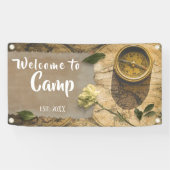 Gepersonaliseerde Camp Welcome Banner (Horizontaal)