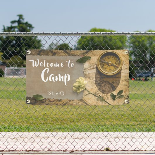 Gepersonaliseerde Camp Welcome Banner (Insitu)