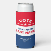 Gepersonaliseerde campagne US Election Koelbox Seltzer Blikjeskoeler (Seltzer Voorkant)