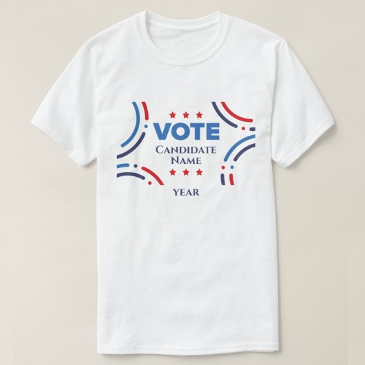 gepersonaliseerde campagne voor de presidentsverki t-shirt (Design voorkant)