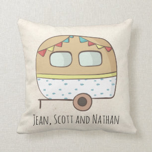 Gepersonaliseerde Camper RV Namen Camp Trailer Kussen