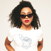 Gepersonaliseerde Camping Bachelorette Party Wolf  T-shirt