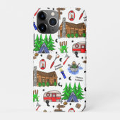 Gepersonaliseerde Camping die als Happy Camper wor iPhone Hoesje (Achterkant)