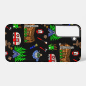 Gepersonaliseerde Camping die als Happy Camper wor Samsung Galaxy Hoesje (Achterkant horizontaal)