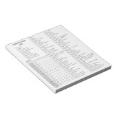 Gepersonaliseerde Camping Gear Checklist Notitieblok (Schuin)