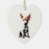 Gepersonaliseerde Canaan Dog Puppy Keramisch Ornament (Rechts)