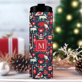 Gepersonaliseerde Canadese pictogrammen Thermosbeker