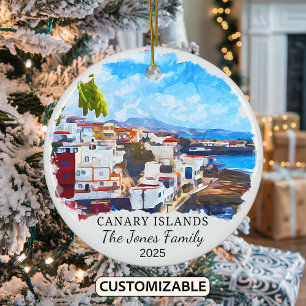 Gepersonaliseerde Canarische Eilanden, Canarische  Keramisch Ornament