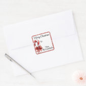 Gepersonaliseerde Candy Cane Christmas Label (Envelop)