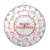 Gepersonaliseerde Candy Cane Kerstmis Dartbord (Voorkant)