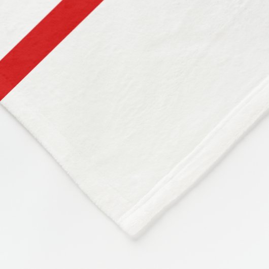 Gepersonaliseerde Candy Cane Kerstmis Fleece Deken (Hoek)