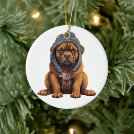 Gepersonaliseerde Cane Corso Dog Art Keramisch Ornament