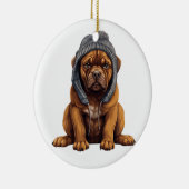Gepersonaliseerde Cane Corso Dog Art Keramisch Ornament (Rechts)