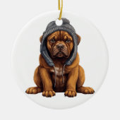 Gepersonaliseerde Cane Corso Dog Art Keramisch Ornament (Voorkant)
