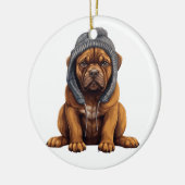 Gepersonaliseerde Cane Corso Dog Art Keramisch Ornament (Links)
