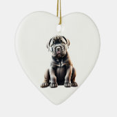 Gepersonaliseerde Cane Corso Puppy Keramisch Ornament (Rechts)