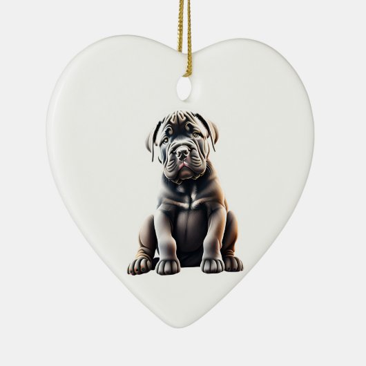 Gepersonaliseerde Cane Corso Puppy Keramisch Ornament (Rechts)