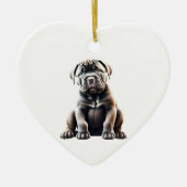 Gepersonaliseerde Cane Corso Puppy Keramisch Ornament (Voorkant)