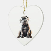 Gepersonaliseerde Cane Corso Puppy Keramisch Ornament (Links)