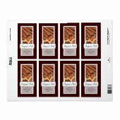 Gepersonaliseerde Canning Jar Label, Kaneel Etiket (Full Sheet)