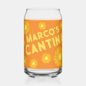 Gepersonaliseerde Cantina Blikvorm Glas (Voorkant)