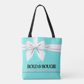 Gepersonaliseerde Canvas tas Aqua Bold & Bougie Gi (Achterkant)