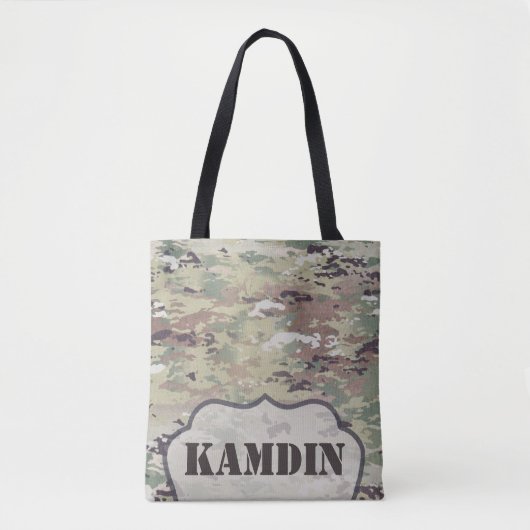 Gepersonaliseerde Canvas tas Army OCP Camo Uniform (Voorkant)