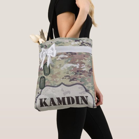 Gepersonaliseerde Canvas tas Army OCP Camo Uniform (Dichtbij)