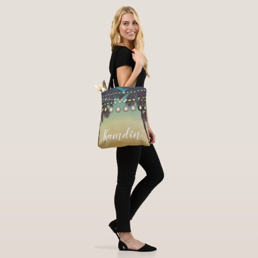 Gepersonaliseerde Canvas tas Beach Sunset (Op model)