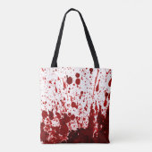 Gepersonaliseerde Canvas tas bloedplaatje Vampire (Achterkant)
