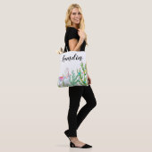 Gepersonaliseerde Canvas tas Boho Llama Bohemian C (Op model)