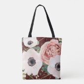 Gepersonaliseerde Canvas tas Geometric Garden Roos (Achterkant)