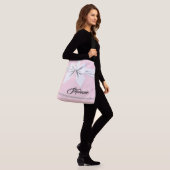 Gepersonaliseerde Canvas tas Pink Bold & Bougie Gi (Op model)