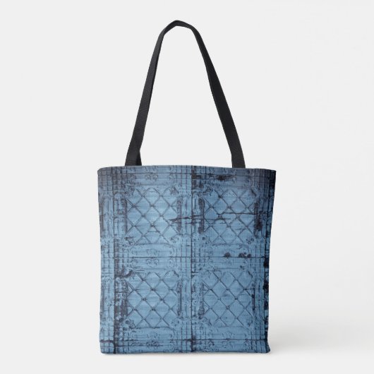 Gepersonaliseerde Canvas tas rustieke Tin Panel Pl (Achterkant)