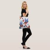 Gepersonaliseerde Canvas tas Traditional Bird Tatt (Op model)