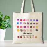 Gepersonaliseerde Canvas tas van de leraar in kleu<br><div class="desc">Deze tas is versierd met een kleurrijk waterverf patroon en is gewijd aan 's werelds beste leraar. Eenvoudig aan te passen. Om verder uit te geven gebruik het Hulpmiddel van het Ontwerp om de doopvont, de doopvontgrootte, of de kleur te veranderen. Omdat wij ons kunstwerk creëer, zult u dit nauwkeurige...</div>