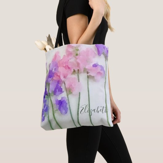 Gepersonaliseerde Canvas tas van de Waterverf van (Dichtbij)