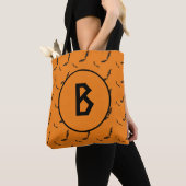 Gepersonaliseerde Canvas tas van Halloween/bat (Dichtbij)