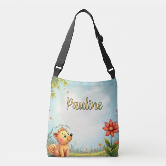 Gepersonaliseerde canvas tas voor kinderen (Voorkant)