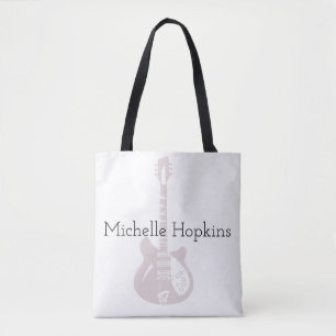 gepersonaliseerde canvas tas voor zwarte muzieknoo