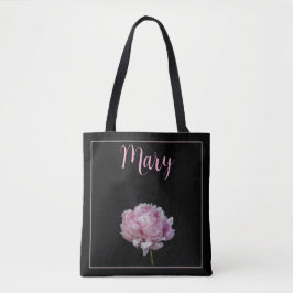Gepersonaliseerde Canvas tassen - Pink Peony