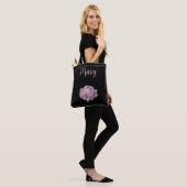 Gepersonaliseerde Canvas tassen - Pink Peony (Op model)