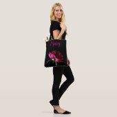 Gepersonaliseerde Canvas tassen - Pink Peony (Op model)