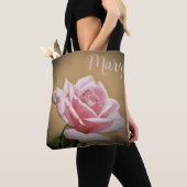 Gepersonaliseerde Canvas tassen - Pink Rose (Dichtbij)