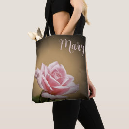 Gepersonaliseerde Canvas tassen - Pink Rose