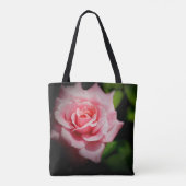 Gepersonaliseerde Canvas tassen - Pink Rose (Achterkant)