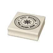 Gepersonaliseerde Captain Nautical Anker Boot Naam Rubberstempel (Stempel)