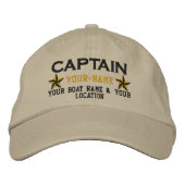 Gepersonaliseerde Captain Stars Ball Pet borduurwe (Voorkant)